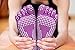 Crown Sporting Goods Yoga Toe Socks with Slip-Free Silicone Texturizing Beads