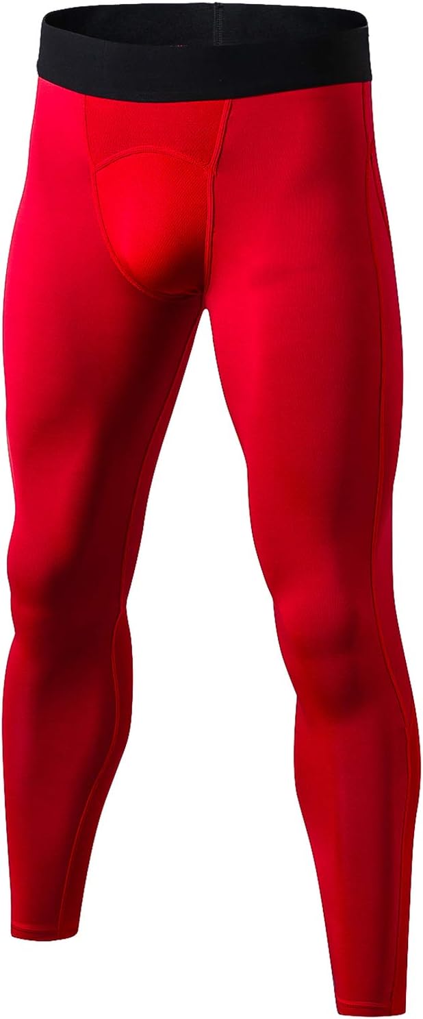 Lavento Men's Compression Pants Baselayer Moisture-Wicking Running Leggings Active Tights