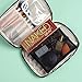 Ellis James Designs Makeup Brush Bag Case Organizer in Black – Professional Designer Make Up Travel Handbag for Make Up Brushes – Stylish & Compact Carrying Holder Storage Handbag Pouch