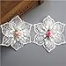 15pcs Flower Lace Ribbon Edge Trim Polyester Voile Colored Buds Floral 6.7×8 cm/ 2.64