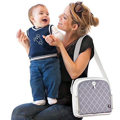 Benbat On-The-Go High Chair Booster Seat YummiGo2 (Grey and White) - Thumbnail 4
