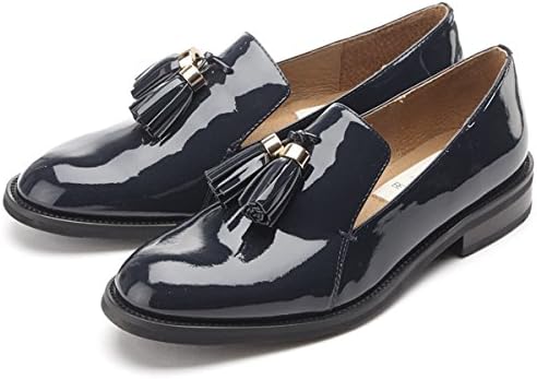 Amazon アバヴ アンド ビヨンド Above And Beyond Newブランド Above And Beyond エナメルタッセルシューズ ネイビーエナメル 35 約22 5cm Above And Beyond アバヴ アンド ビヨンド パンプス