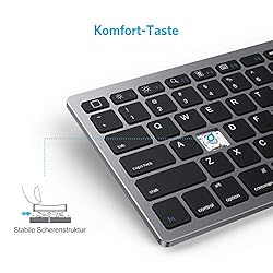 OMOTON Ultra-Slim Bluetooth Keyboard Compatible