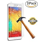 Samsung Galaxy Note3 Screen Protector, SOOYO(TM) Premium Tempered Glass Screen Protector (2.5D Round Edge/99% Clarity/Shatter-Proof/Bubble Free) for Samsung Galaxy Note3 [Lifetime Warranty]-[3Pack]