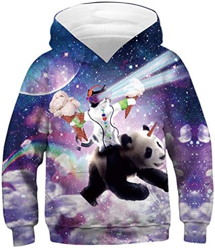 Unisex Boy Girl 3D Print Graphic Sweatshirts Pullover Kids Hoodies 6-16Y