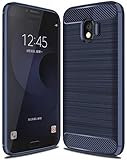 Galaxy J4 2018 Case, Sucnakp TPU Shock Absorption Technology Raised Bezels Protective Case Cover for Samsung Galaxy J4 2018 smartphone (TPU Blue)