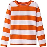 Spring&Gege Boys' Short Sleeve Striped Crew Neck T-Shirt