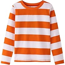 トップス bal original stripe long tee orange Amazon.com: Spring&Gege Boys' Long Sleeve Striped T-Shirt