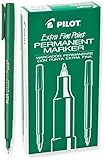 Pilot Extra Fine Point Permanent Markers, Green