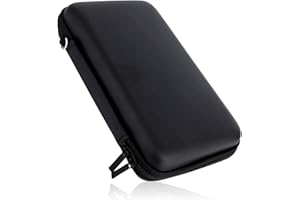 Storage Case for New 3DS, 3DS, 2DS XL, DSi, DS Lite, Waterproof Protective Carrying Case with Detachable Wrist Strap Compact 