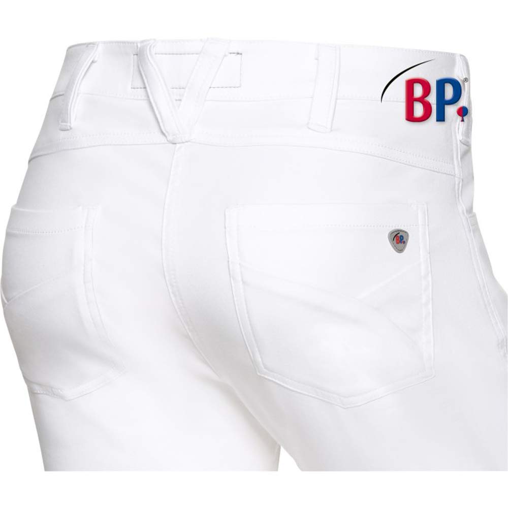 BP 1770-311-0021-27/32 Stretch Fabric Skinny Jeans for Women, 65% Cotton/30% Polyester/5% Elastane, White, 27/32 Size - Image 4