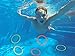BLUE PANDA 12 Pack Pool Rings for Kids Diving - Under Water Swim Dive Rings - Multicolored Summer Sinking Pool Toys (6 in)