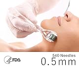 Dermapeel Skin Care Titanium Microneedle 540 Micro Needles Derma Roller Needle 0.5mm-qo1