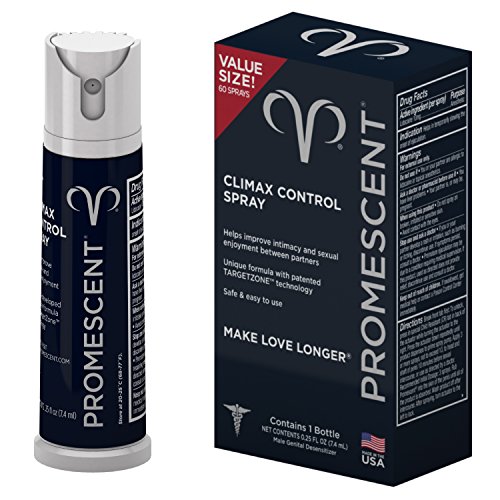 Promescent Desensitizing Delay Spray for Men Clinically Proven to Help You Last Longer in Bed – Better Maximized…