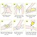 Wax Strips Hair Removal Wax Kit for Full Body Face Bikini 50 Count Double Sided +6 Post Wipes for Sensitive Skin