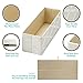 Foldable Underwear Drawer Organizer Divider - Set of 3 - Strong Fabric Closet Dresser Storage Baskets for Socks, Ties, Scarves, Tshirt and Baby Clothes, Ideal for Mens Cloth (Galliana)