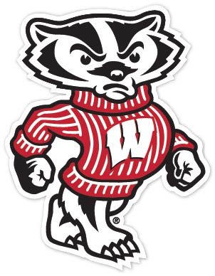 Wisconsin Badgers NCAA Vinyl Sticker Decal 9