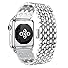 Apple Watch Band,URBST Stainless Steel Metal Watch Strap Replacement Bracelet for Apple iWatch Series 1, Series 2 (Silver-38mm)