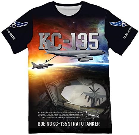 USAF Air Force Boeing KC-135 Stratotanker Print T Shirts for Men