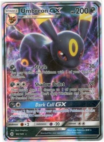 Umbreon GX 80-149 Pokemon TCG Card Games