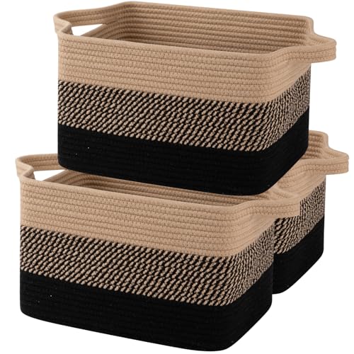 OIAHOMY Cotton Rope Storage Baskets