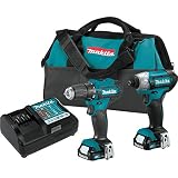 Makita CT232 12V max CXT Lithium-Ion Cordless 2-Pc. Combo Kit (1.5Ah)