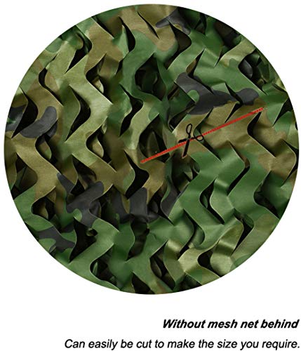 Camouflage Sunshade Net Camo Netting Blinds for Camping Shooting Hunting (1.5x2M=5x6.6ft, Woodland Camo)