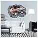 Cartoon DIY 3D Car Wall Stickers For Kids Rooms Home Decor Adesivo De Parede Vinilos Decorativos Wall Art Decal 70*100cm QT07