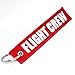 Rotary13B1 FLIGHT CREW - Red/White - 1 piece Keychain
