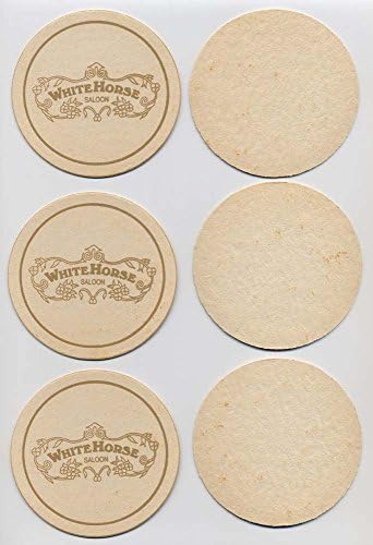 White Horse Saloon Paperboard Coasters - Sleeve of 100