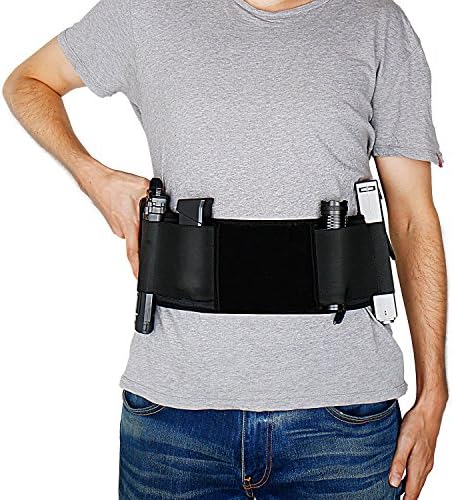 UP UPKJ Gun Holster Belly Band Holster for Concealed Carry, Neoprene Waist Band Handgun Carrying System, Elastic Hand Gun Holder for Pistols Revolvers for Men and Women