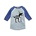 7 ate 9 Apparel Kid's One 1st 1 First Dinosaur Dino Birthday Blue Raglan Tee 12 Months