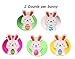 jollylife 30Ct Easter Decorations Egg Bunny Hanging Swirl Foil - Party Ornaments Supplies