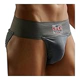 S&C Athletic Cotton Gym Supporter Back Covered with Cup Pocket