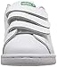 adidas Originals Kids Stan Smith Sneaker, FTWR White/FTWR White/Green, 10 US Unisex Toddler