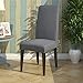 Knit Spandex Fabric Stretch Dining Room Chair Slipcovers Set of 4 Navy