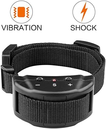Petiner Bark Collar No Bark Shock Collar for Small, Large, Medium Dog No Pain Shock 7 Adjustable Sensitivity Levels Anti-Bark Training Collar Electronic e Collar Control Pet Safe Device with Battery