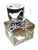 Divinity Boutique Inspirational Ceramic Mug - White Birds on Brown Mug, Philippians 4:7, And The Peace of God Will Guard you, Multicolor