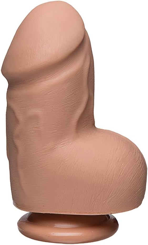 Doc Johnson Fat D 6 in w Balls Ultraskyn Dildos, 800 g, Skin-coloured