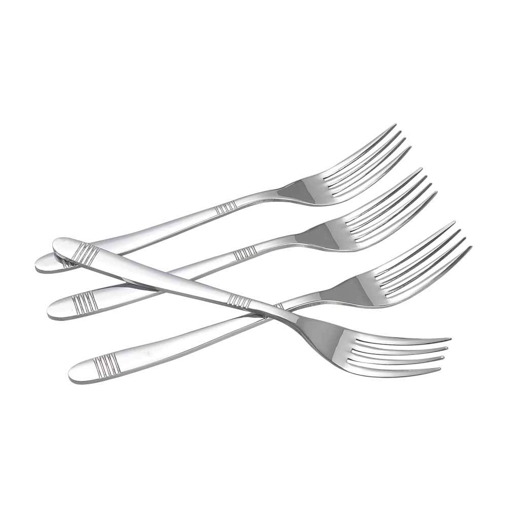 Callyne 12-Piece Dinner Forks, Stainless Steel Kitchen Table Fork, F