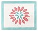 Sweet Jojo Designs Accent Floor Rug for Modern Turquoise and Coral Emma Kids Bedding Collection