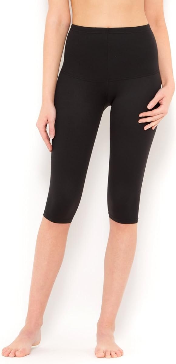 Maidenform Flexees Shaping Capri Length Leggings, 82457 Black Amazon