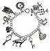 Disney's Beauty and The Beast Silvertone Metal Charm Bracelet