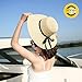 Ronly Women Sun UV Hat Summer Straw Hats Girl Sun Protection Big Brim Beach Hat