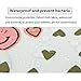 Jewelvwatchro Travel Portable Organizer Cosmetic Bag, Portable Hanging Toiletry Bag for Women or Men for Vacation (Pink Smile)