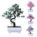 narutosak Artificial Plants Potted Tree Bonsai Simulation Plant Home Decor Table Centerpieces - Green