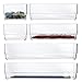 STORi Clear Plastic Desk Drawer Organizers | 6 Piece Set
