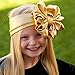 HAPPY CHERRY 1 Pc Metallic Big Bowknot Baby Kibds Headband Hair Bow Band Accessories Headwear - Gold - 1-7 Years