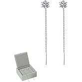 Moissanite Earrings Stud for Women- 925 Sterling Silver Hypoallergenic, Lab Created D-color VVS1 Moissanite Diamond Earrings, Luxury White Gold Earrings Promise Jewelry Gift for Wedding & Anniversary