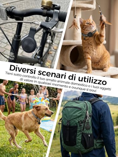 Collare GPS Gatto, GPS per Cani, Localizzatori GPS per Cani e Gatto Compatibile con iOS e Android, Nessun Abbonamento, Cronologia Percorsi 7 Giorni, Tracciamento in Tempo Reale, per Gatti, C-ani, ecc.